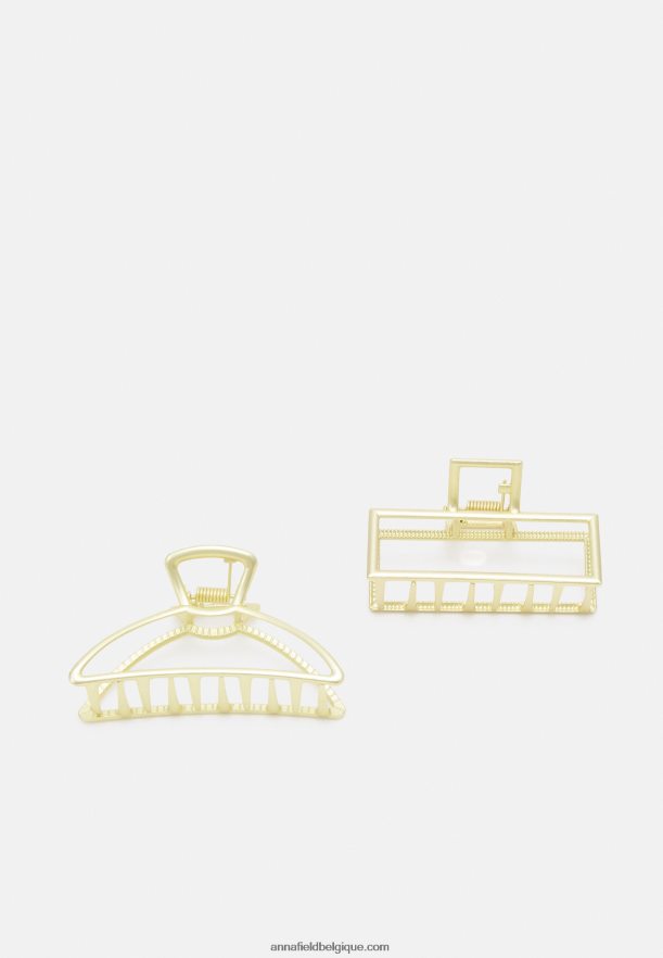 femmes Lot de 2 accessoires de coiffure dorés Anna FieldNHH26B2668
