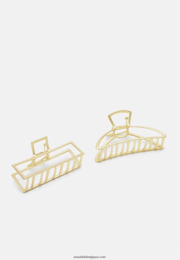 femmes Lot de 2 accessoires de coiffure dorés Anna FieldNHH26B2669