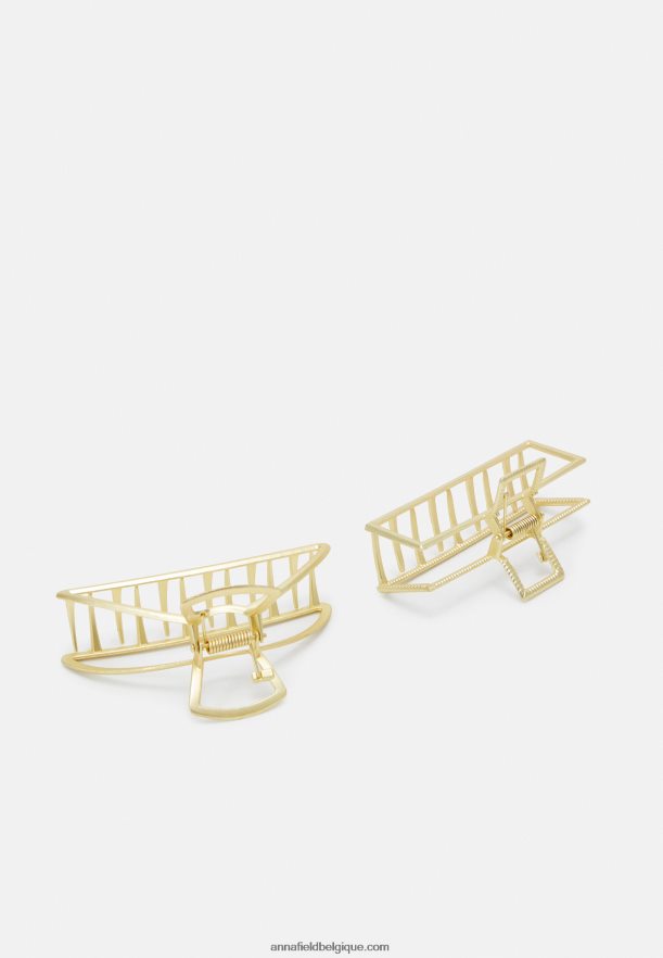 femmes Lot de 2 accessoires de coiffure dorés Anna FieldNHH26B2669