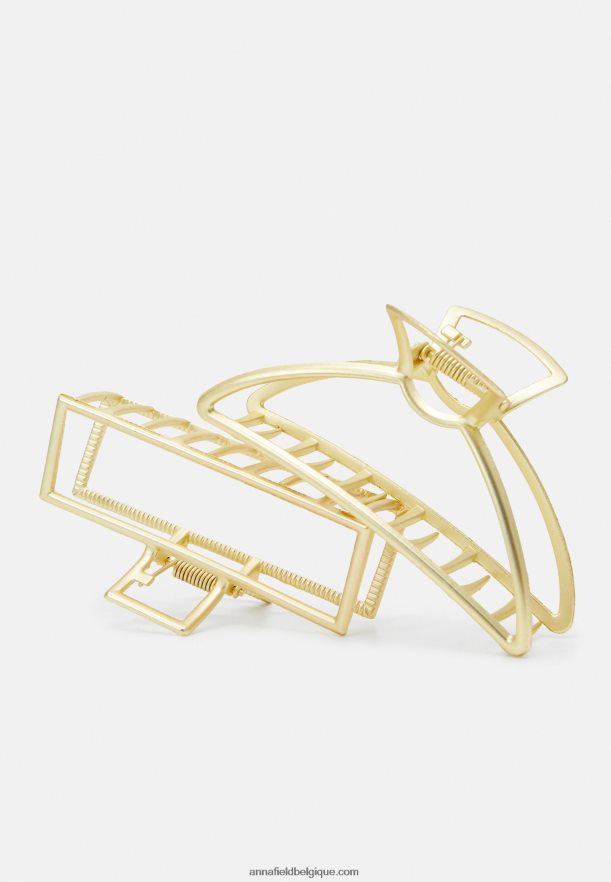 femmes Lot de 2 accessoires de coiffure dorés Anna FieldNHH26B2669