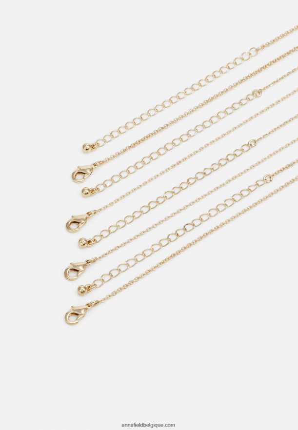 femmes Lot de 4 colliers dorés Anna FieldNHH26B2658