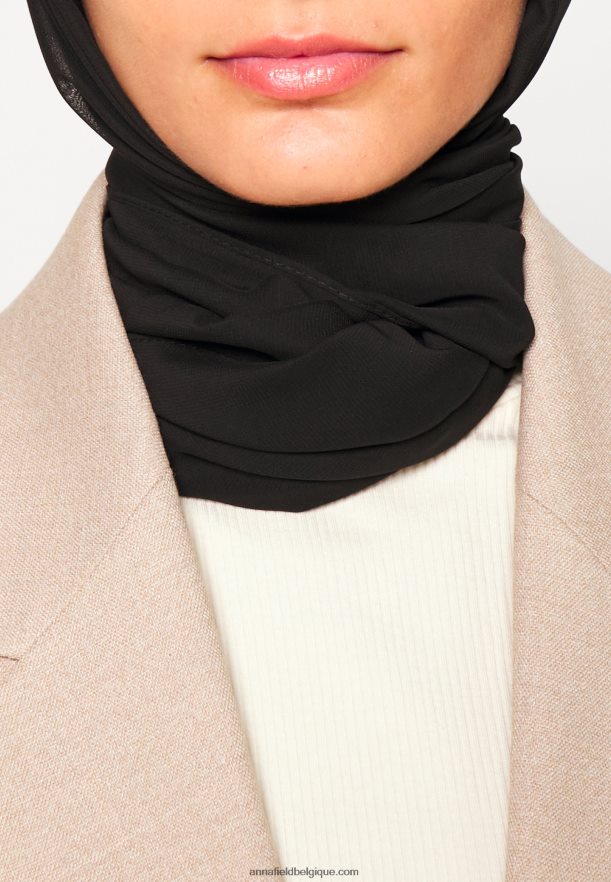 femmes Lot de 2 foulards noir/vert Anna FieldNHH26B2707