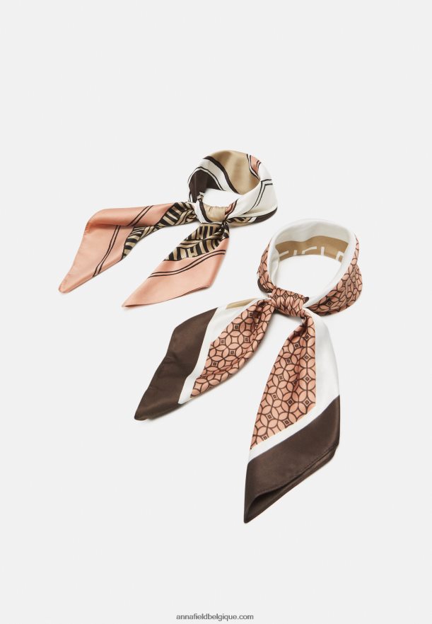 femmes Lot de 2 foulards rose Anna FieldNHH26B2709