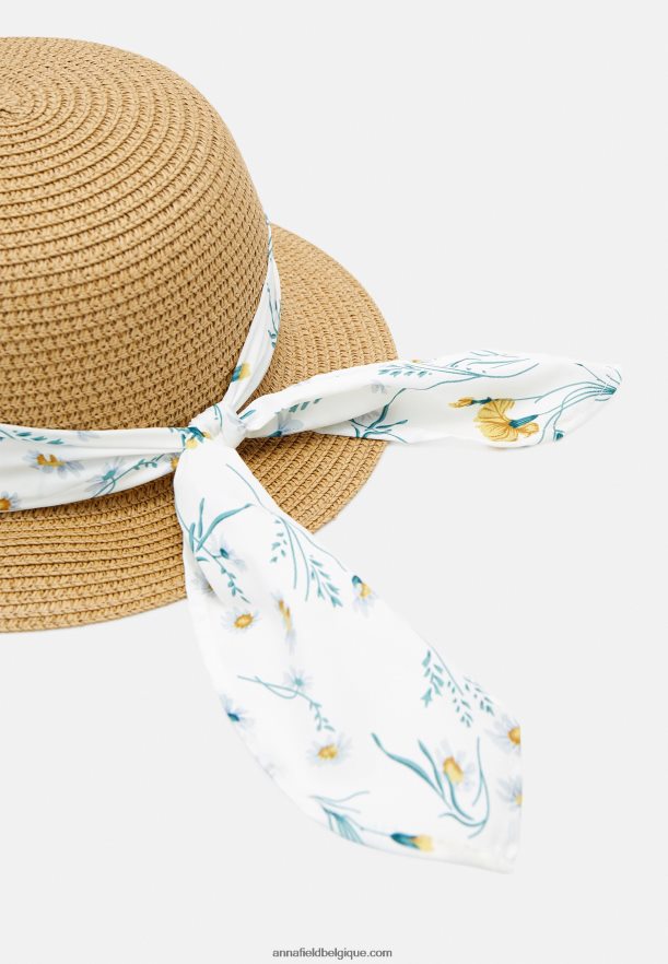femmes chapeau beige/blanc Anna FieldNHH26B2717