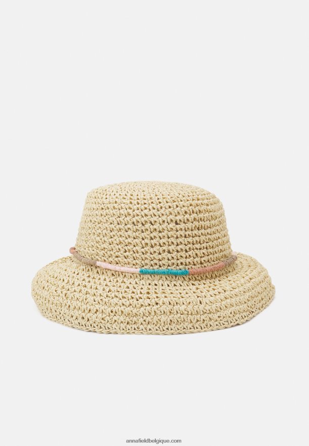 femmes chapeau beige/rose Anna FieldNHH26B2723