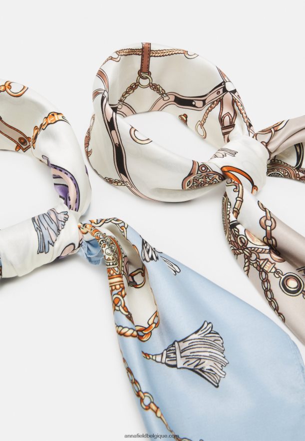 femmes Lot de 2 foulards bleu/rose Anna FieldNHH26B2835