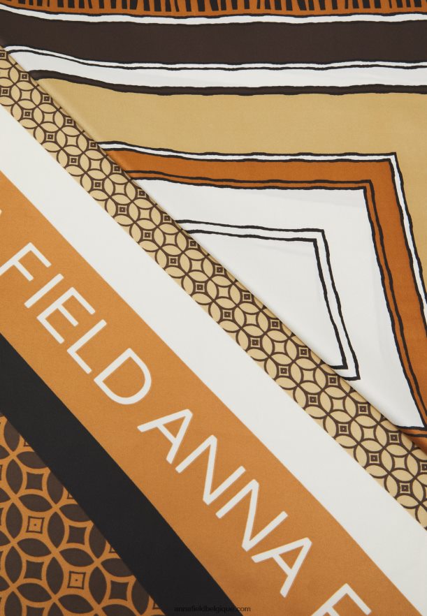 femmes Lot de 2 foulards marron Anna FieldNHH26B2834