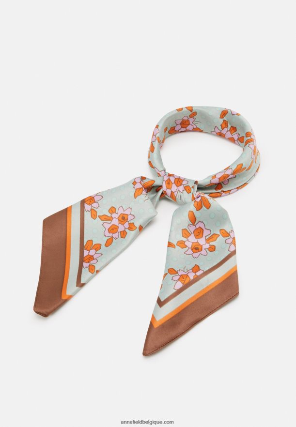 femmes foulard blanc/orange Anna FieldNHH26B2846