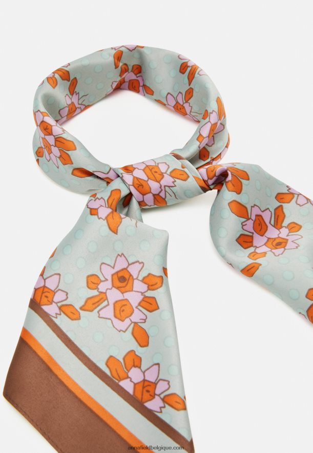 femmes foulard blanc/orange Anna FieldNHH26B2846