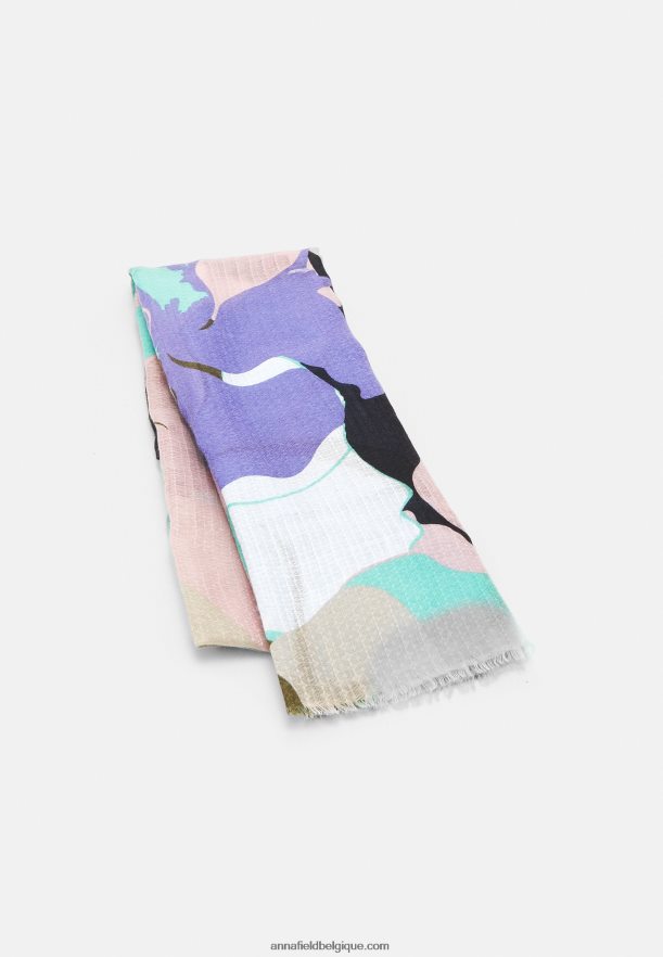 femmes foulard bleu Anna FieldNHH26B2829