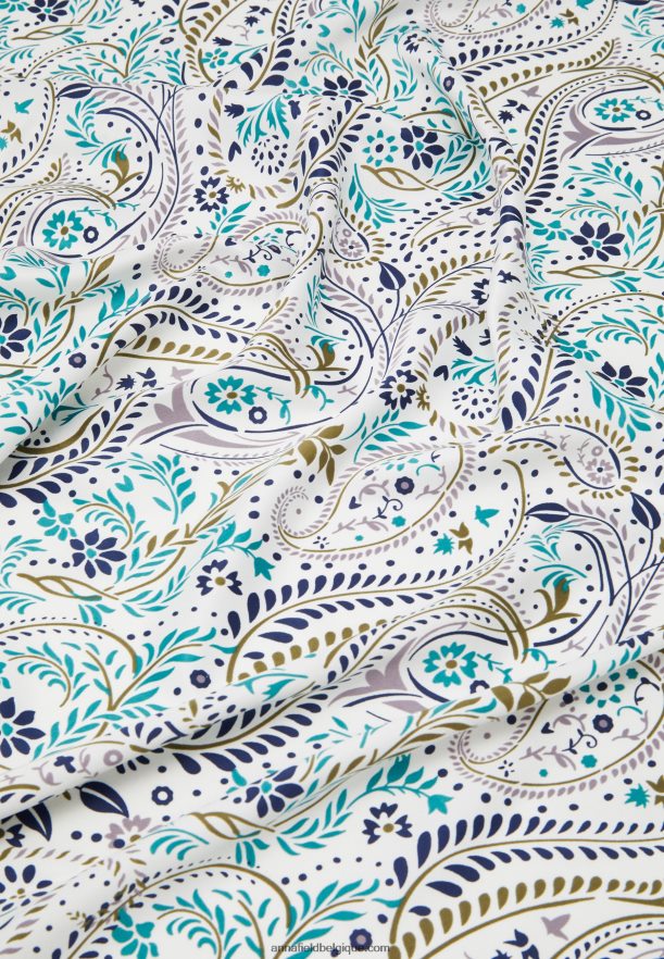 femmes foulard bleu foncé/vert/camel Anna FieldNHH26B2849