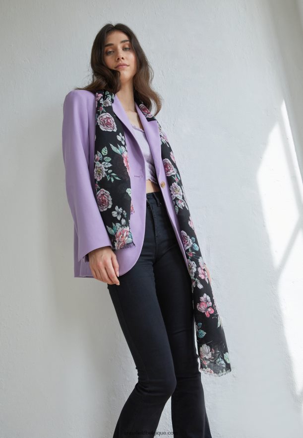 femmes foulard noir Anna FieldNHH26B2839