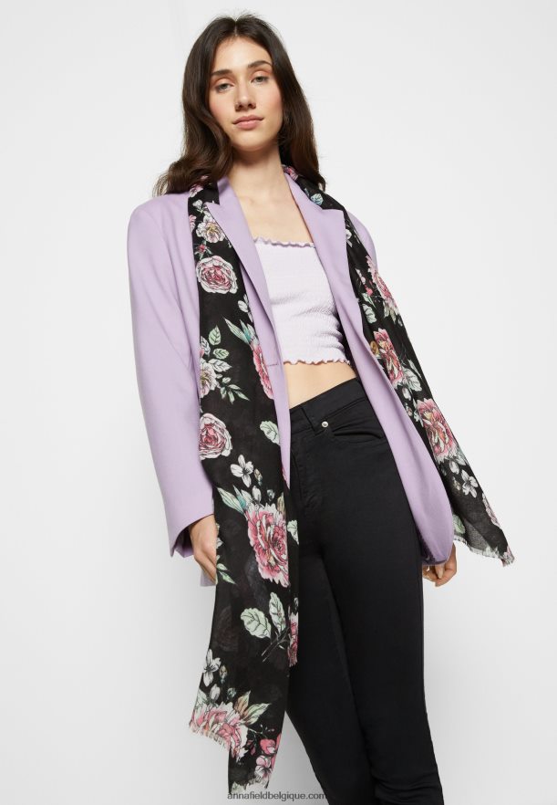 femmes foulard noir Anna FieldNHH26B2839