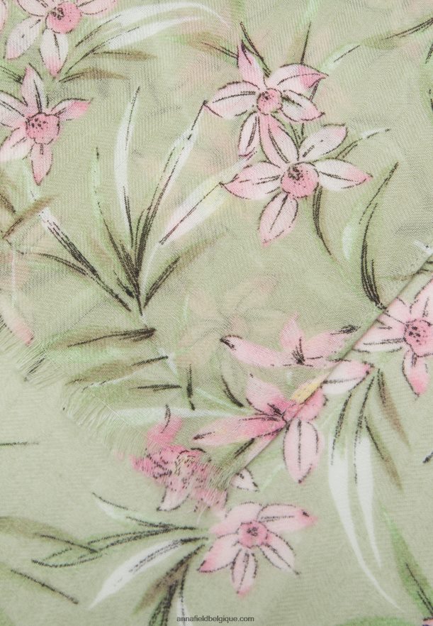 femmes foulard vert Anna FieldNHH26B2842