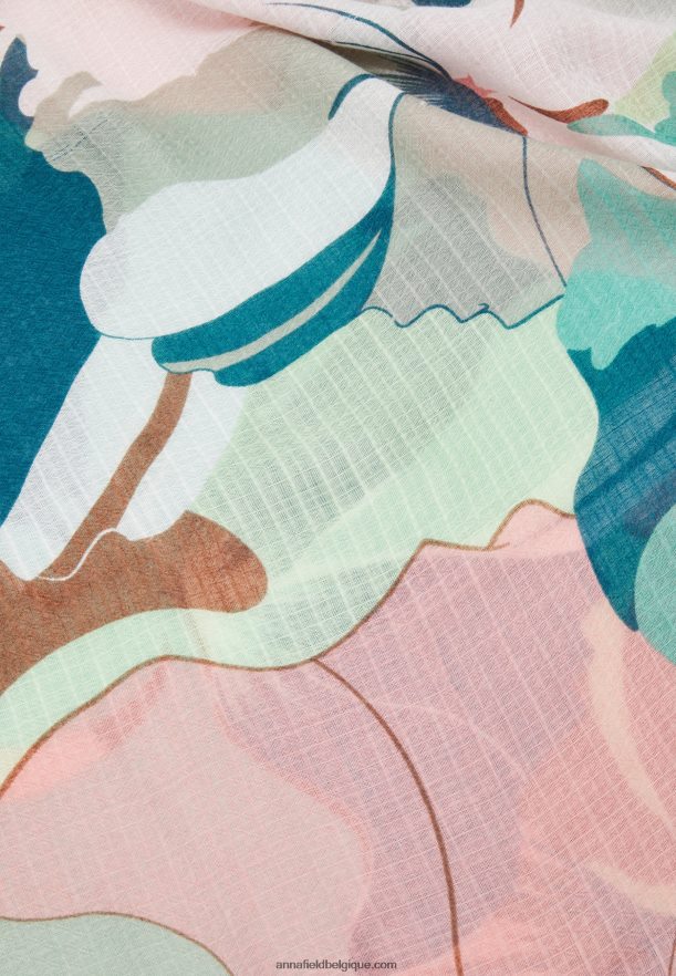 femmes foulard vert/beige Anna FieldNHH26B2828