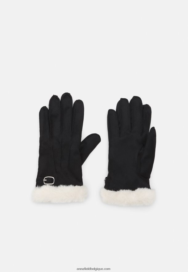 femmes gants noir/blanc cassé Anna FieldNHH26B2855