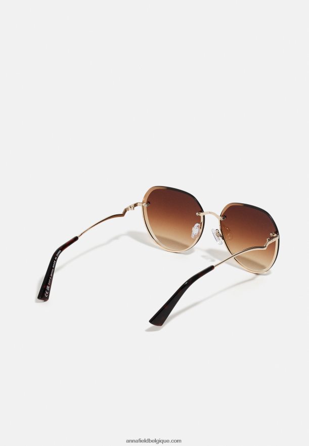 femmes lunettes de soleil dorées Anna FieldNHH26B2703