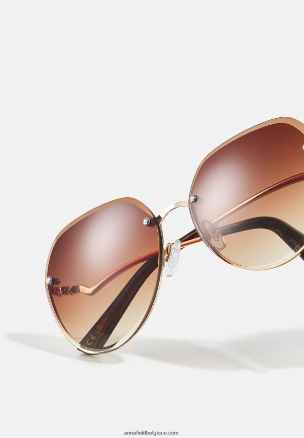 femmes lunettes de soleil dorées Anna FieldNHH26B2703