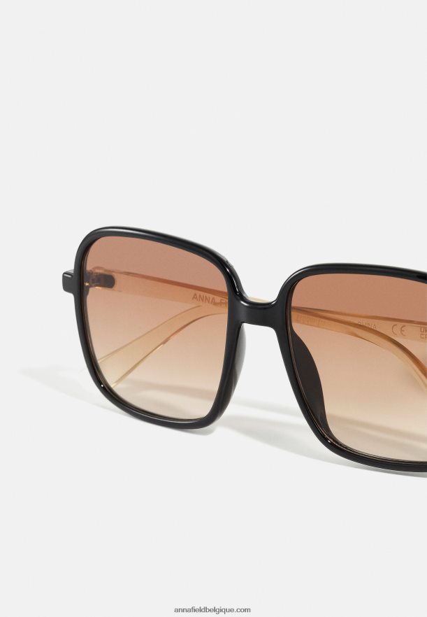femmes lunettes de soleil noir/beige Anna FieldNHH26B2693