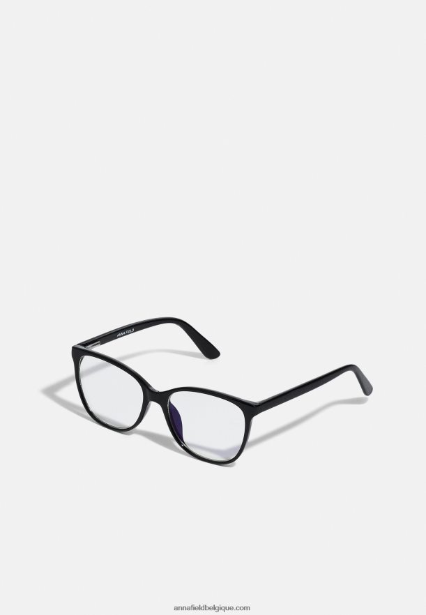 lunettes de soleil unisexes noires Anna FieldNHH26B2682