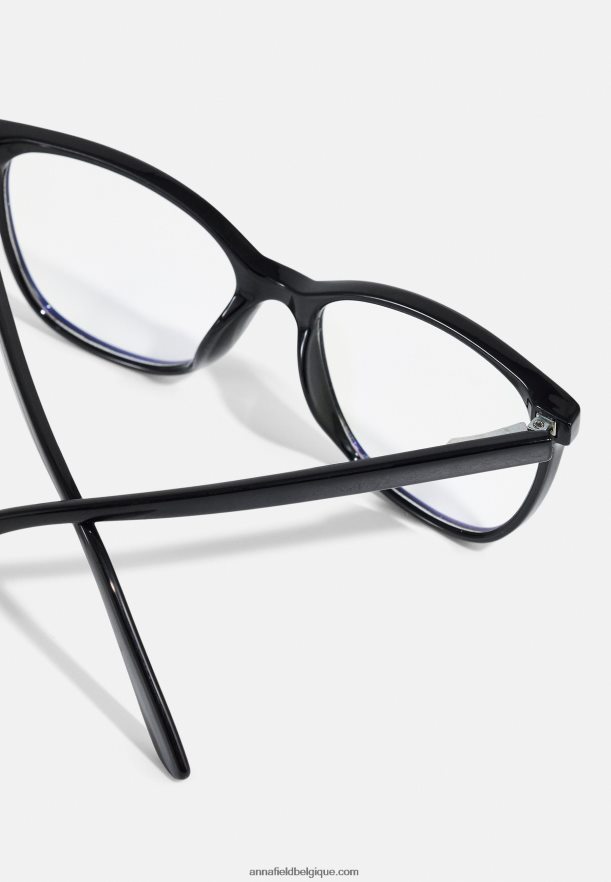 lunettes de soleil unisexes noires Anna FieldNHH26B2682