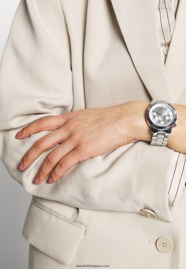femmes montre chronographe argentée Anna FieldNHH26B2793
