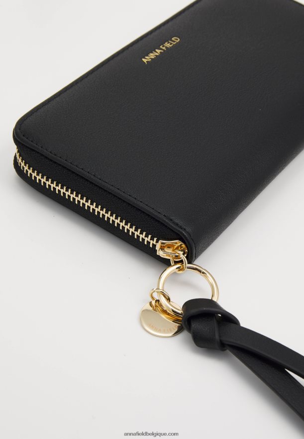 femmes portefeuille noir Anna FieldNHH26B2798