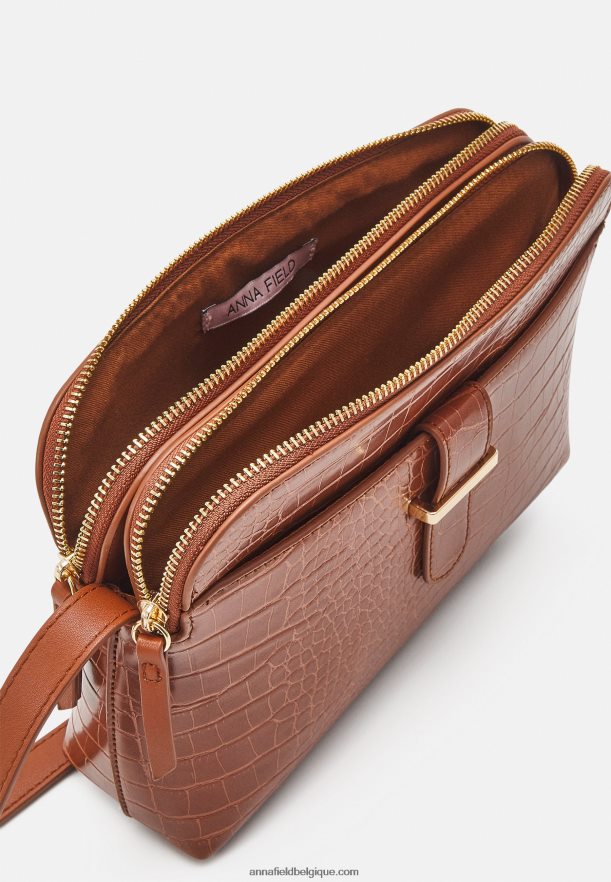 femmes sac bandoulière cognac Anna FieldNHH26B2497