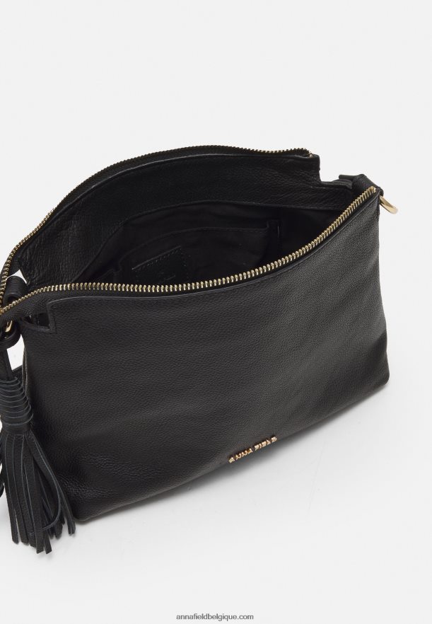 femmes sac bandoulière en cuir noir Anna FieldNHH26B2538