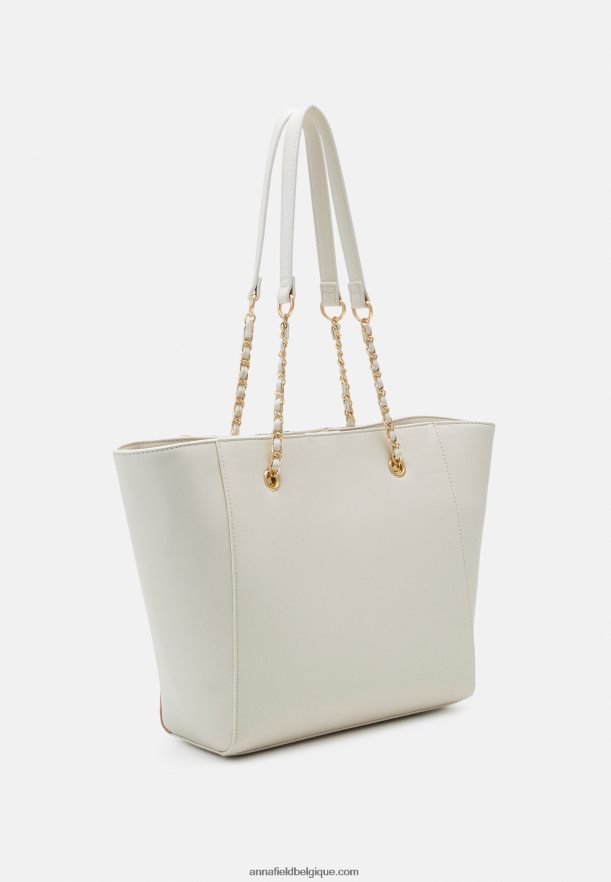 femmes sac cabas blanc cassé/rose Anna FieldNHH26B2481