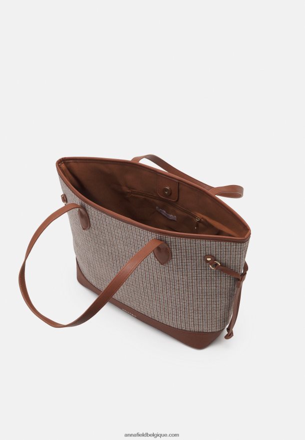 femmes sac cabas cognac Anna FieldNHH26B2486