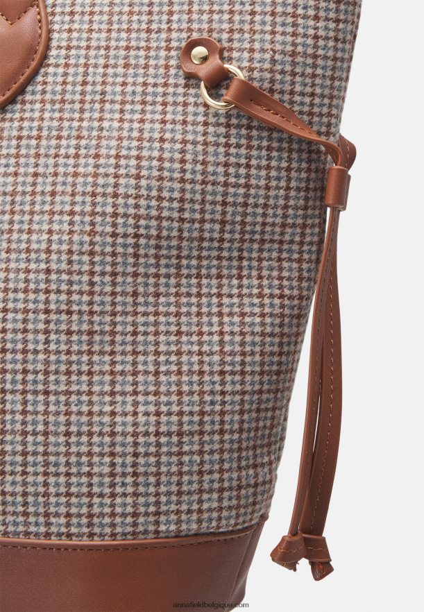 femmes sac cabas cognac Anna FieldNHH26B2486