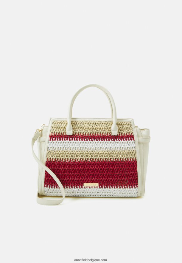 femmes sac à main blanc cassé/rouge Anna FieldNHH26B2357
