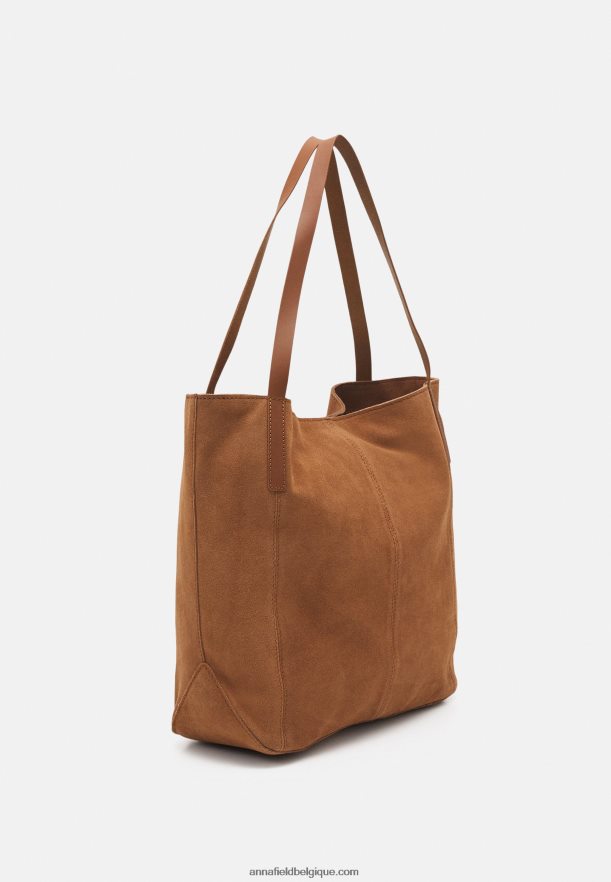 femmes sac à main en cuir cognac Anna FieldNHH26B2293