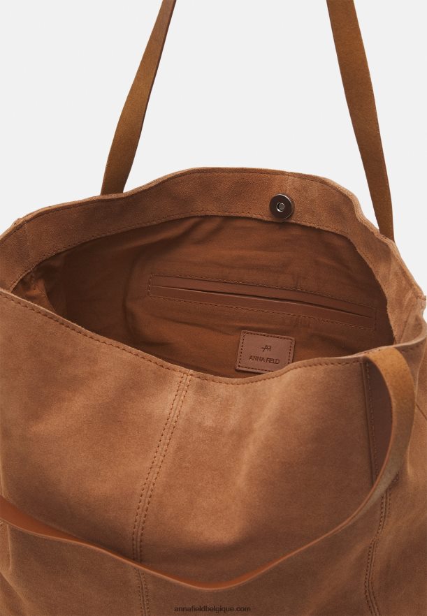 femmes sac à main en cuir cognac Anna FieldNHH26B2293