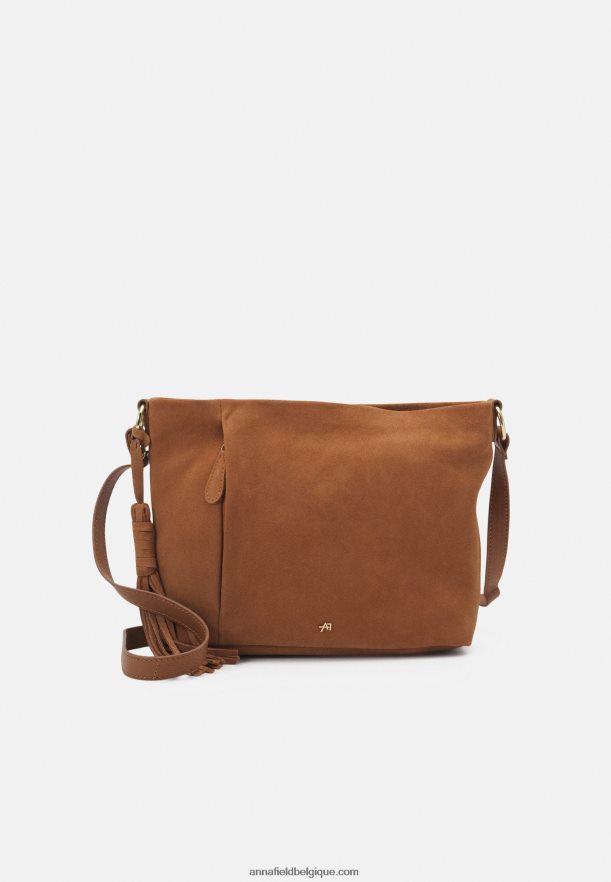 femmes sac à main en cuir cognac Anna FieldNHH26B2344