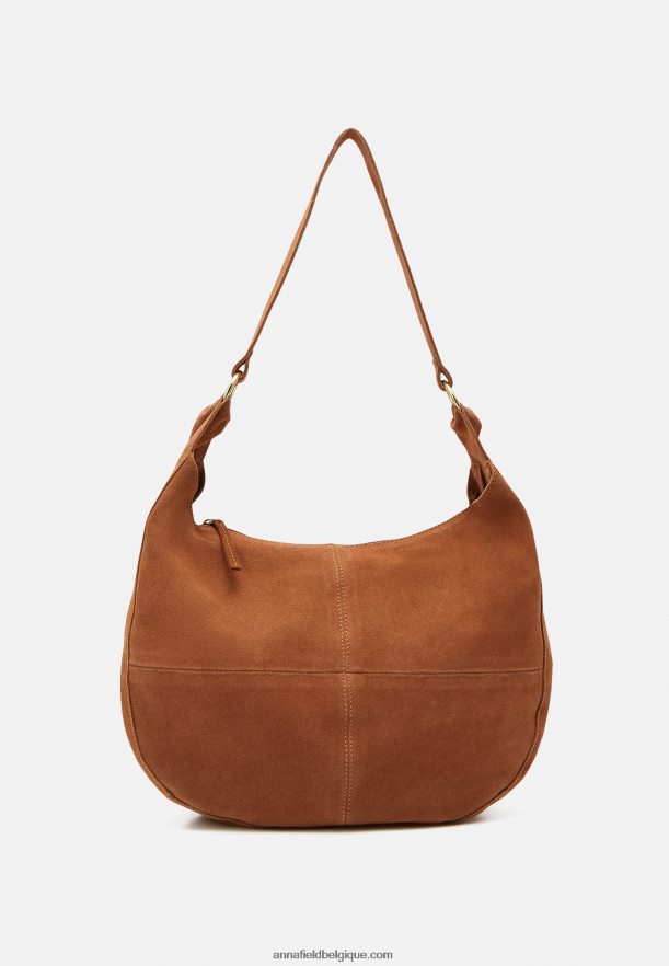 femmes sac à main en cuir cognac Anna FieldNHH26B2358