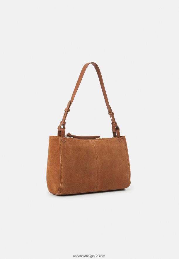 femmes sac à main en cuir cognac Anna FieldNHH26B2390