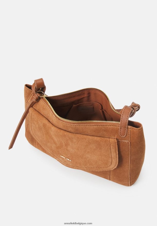 femmes sac à main en cuir cognac Anna FieldNHH26B2390
