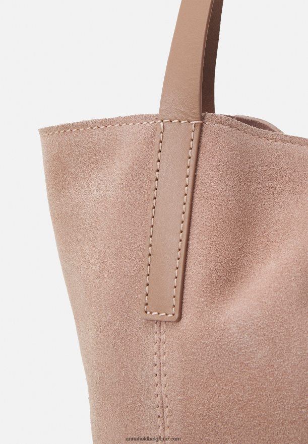 femmes sac à main en cuir rose Anna FieldNHH26B2289