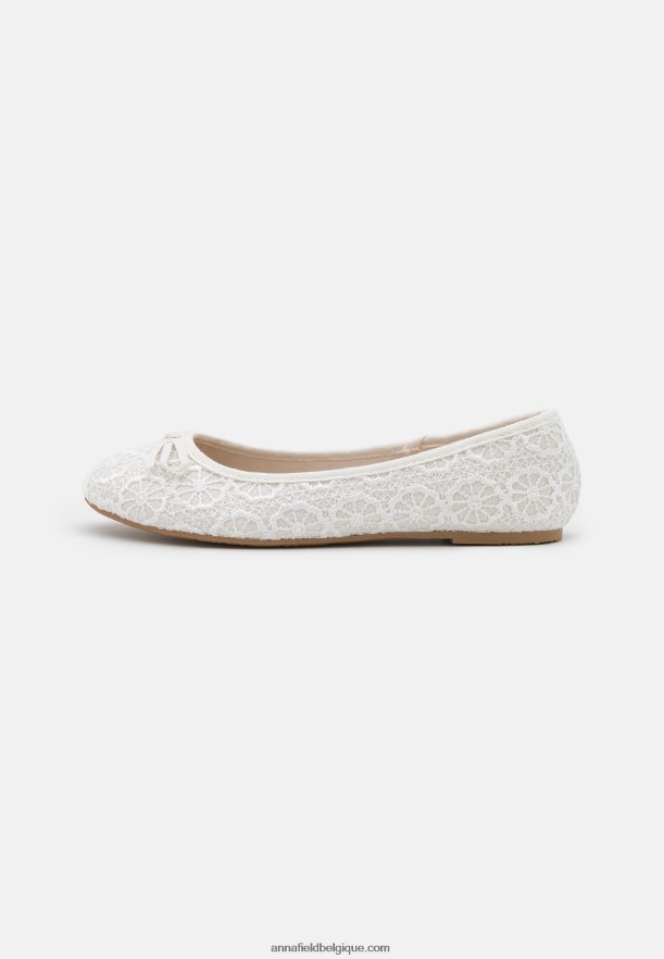 femmes ballerines blanches Anna FieldNHH26B2091