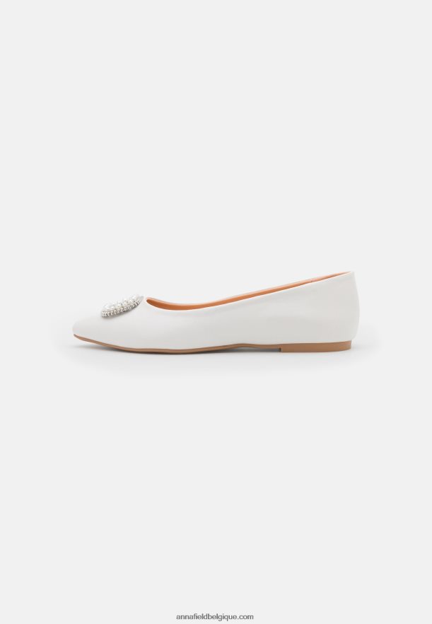 femmes ballerines blanches Anna FieldNHH26B2098