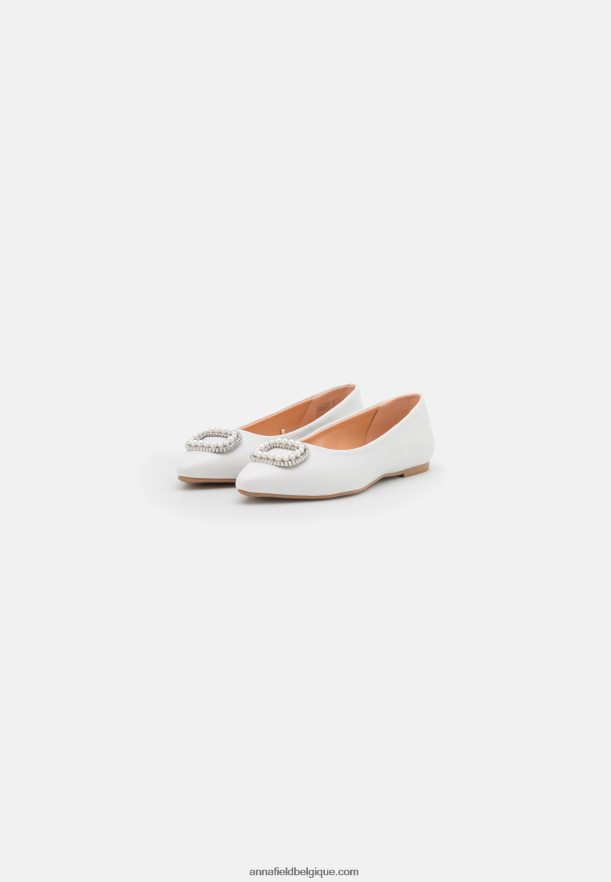 femmes ballerines blanches Anna FieldNHH26B2098