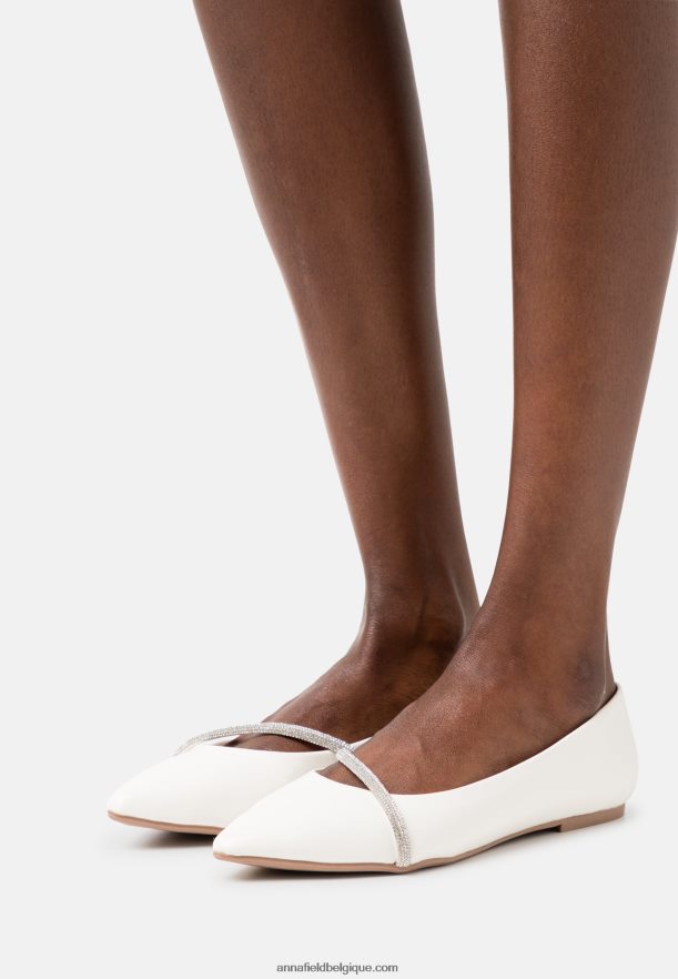 femmes ballerines blanches Anna FieldNHH26B2099