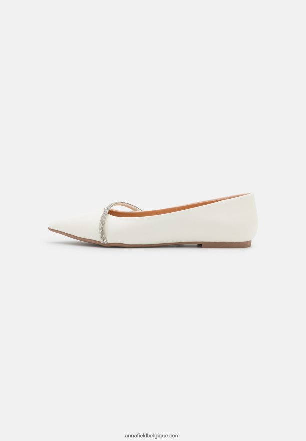 femmes ballerines blanches Anna FieldNHH26B2099