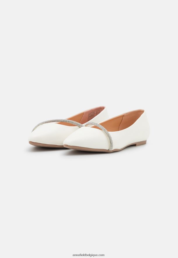 femmes ballerines blanches Anna FieldNHH26B2099