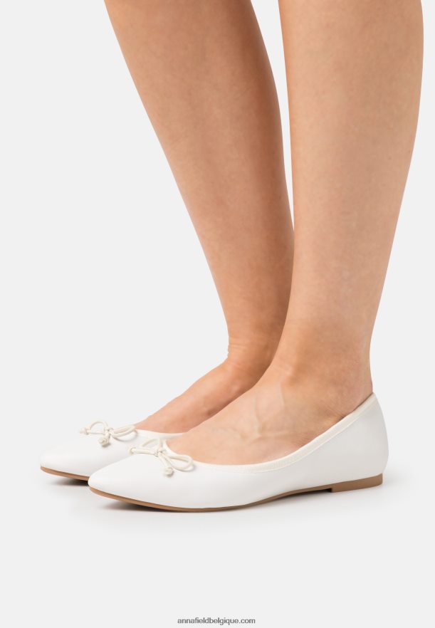 femmes ballerines blanches Anna FieldNHH26B2111