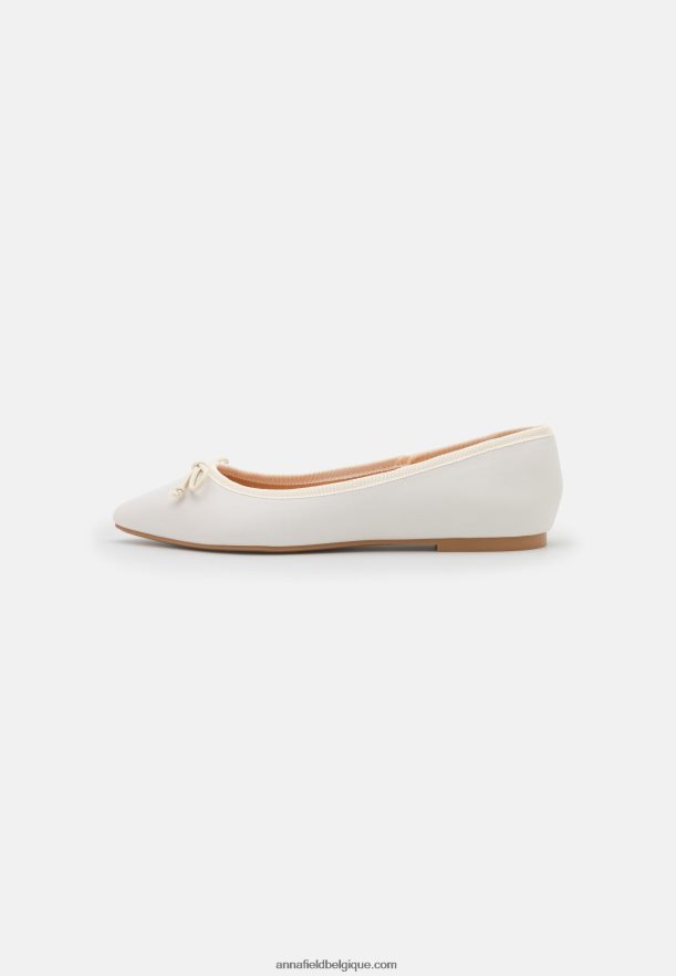 femmes ballerines blanches Anna FieldNHH26B2111