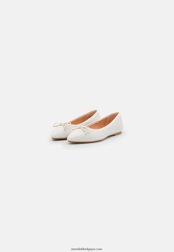 femmes ballerines blanches Anna FieldNHH26B2111