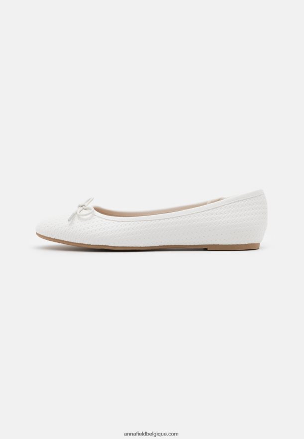femmes ballerines blanches Anna FieldNHH26B2121